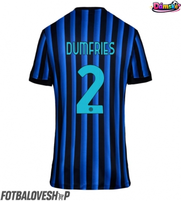 Inter Milan Denzel Dumfries #2 Dámské Domácí Dres 2025-26 Krátký Rukáv